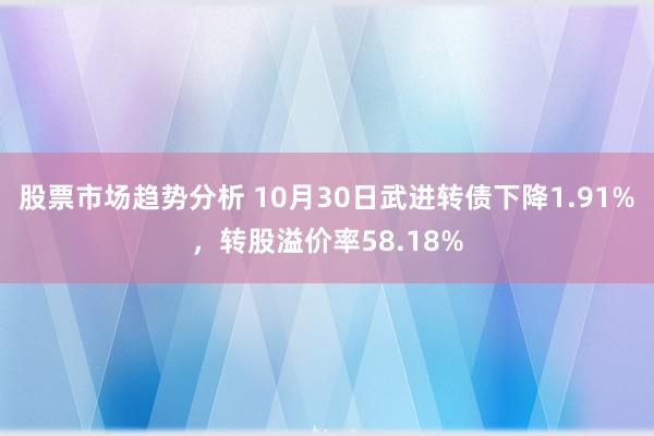 股票市场趋势分析 10月30日武进转债下降1.91%，转股溢价率58.18%