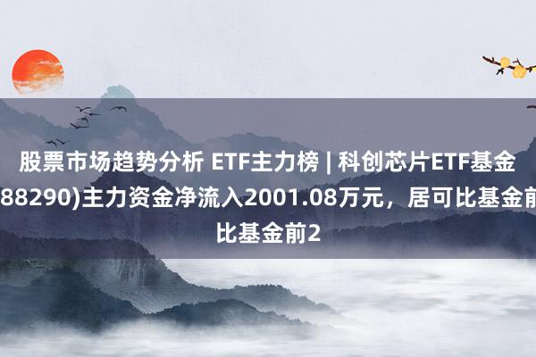 股票市场趋势分析 ETF主力榜 | 科创芯片ETF基金(588290)主力资金净流入2001.08万元，居可比基金前2