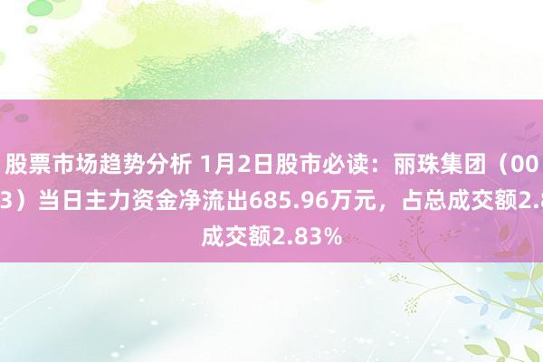 股票市场趋势分析 1月2日股市必读：丽珠集团（000513）当日主力资金净流出685.96万元，占总成交额2.83%