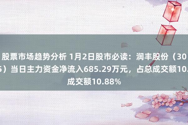 股票市场趋势分析 1月2日股市必读：润丰股份（301035）当日主力资金净流入685.29万元，占总成交额10.88%