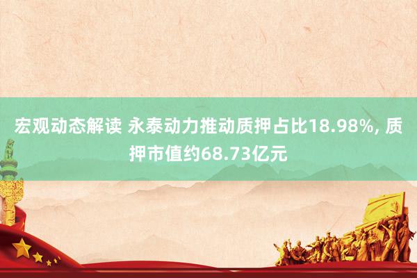 宏观动态解读 永泰动力推动质押占比18.98%, 质押市值约68.73亿元