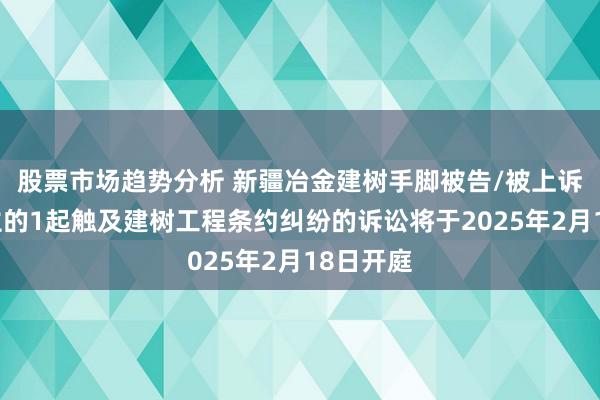 股票市场趋势分析 新疆冶金建树手脚被告/被上诉东说念主的1起触及建树工程条约纠纷的诉讼将于2025年2月18日开庭