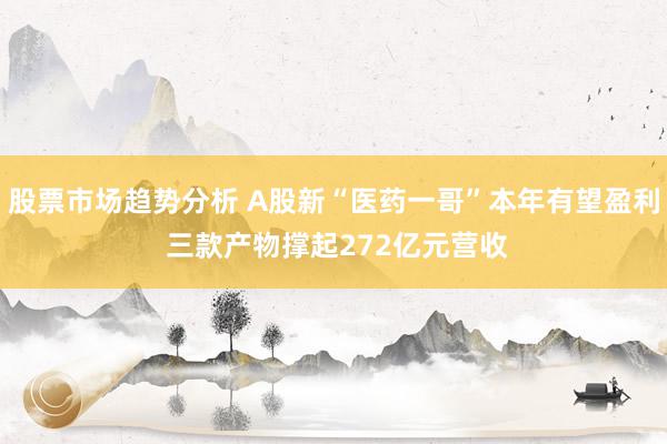 股票市场趋势分析 A股新“医药一哥”本年有望盈利 三款产物撑起272亿元营收